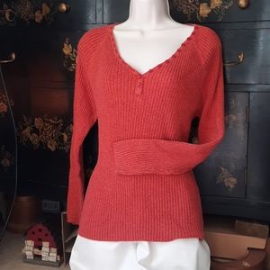 Womens Rusty Peachy Autumn Sweater